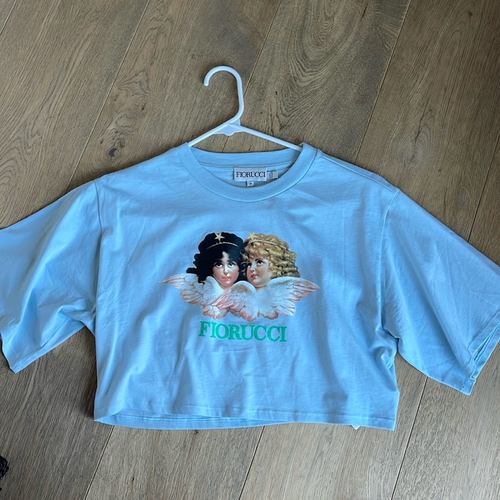 Fiorucci - Baby Blue crop top